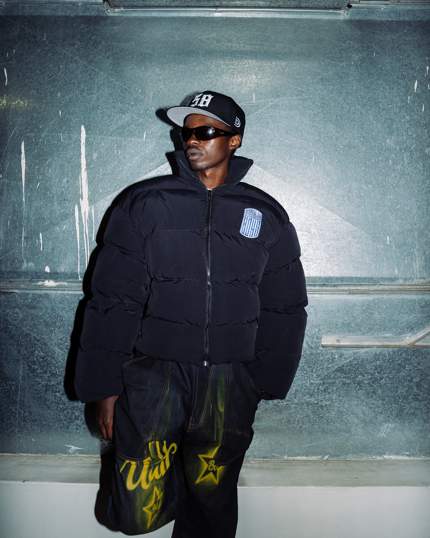 58 Flava-Puffer Jacket-Black