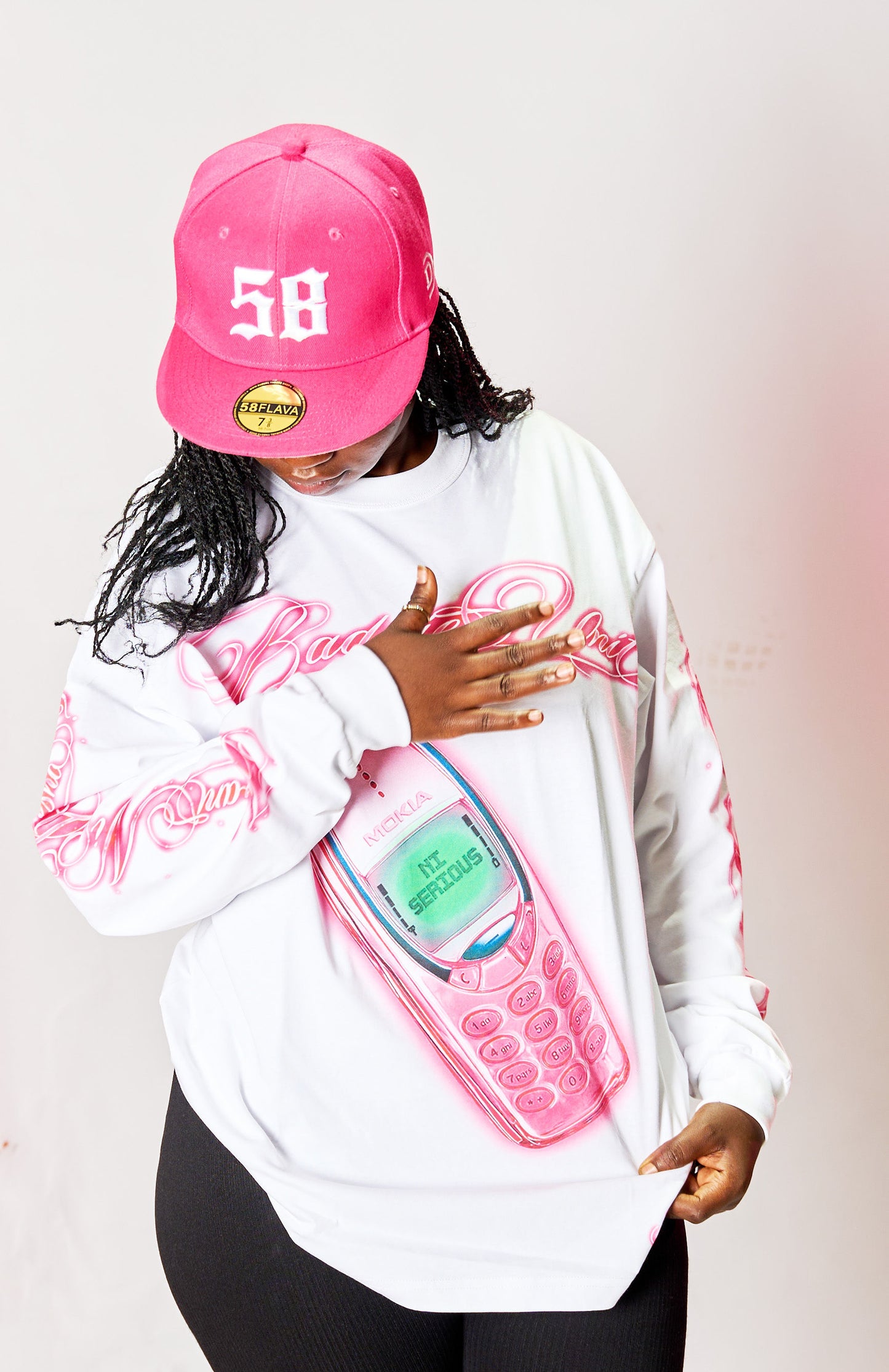 .Baddie Unit Tshirt-White