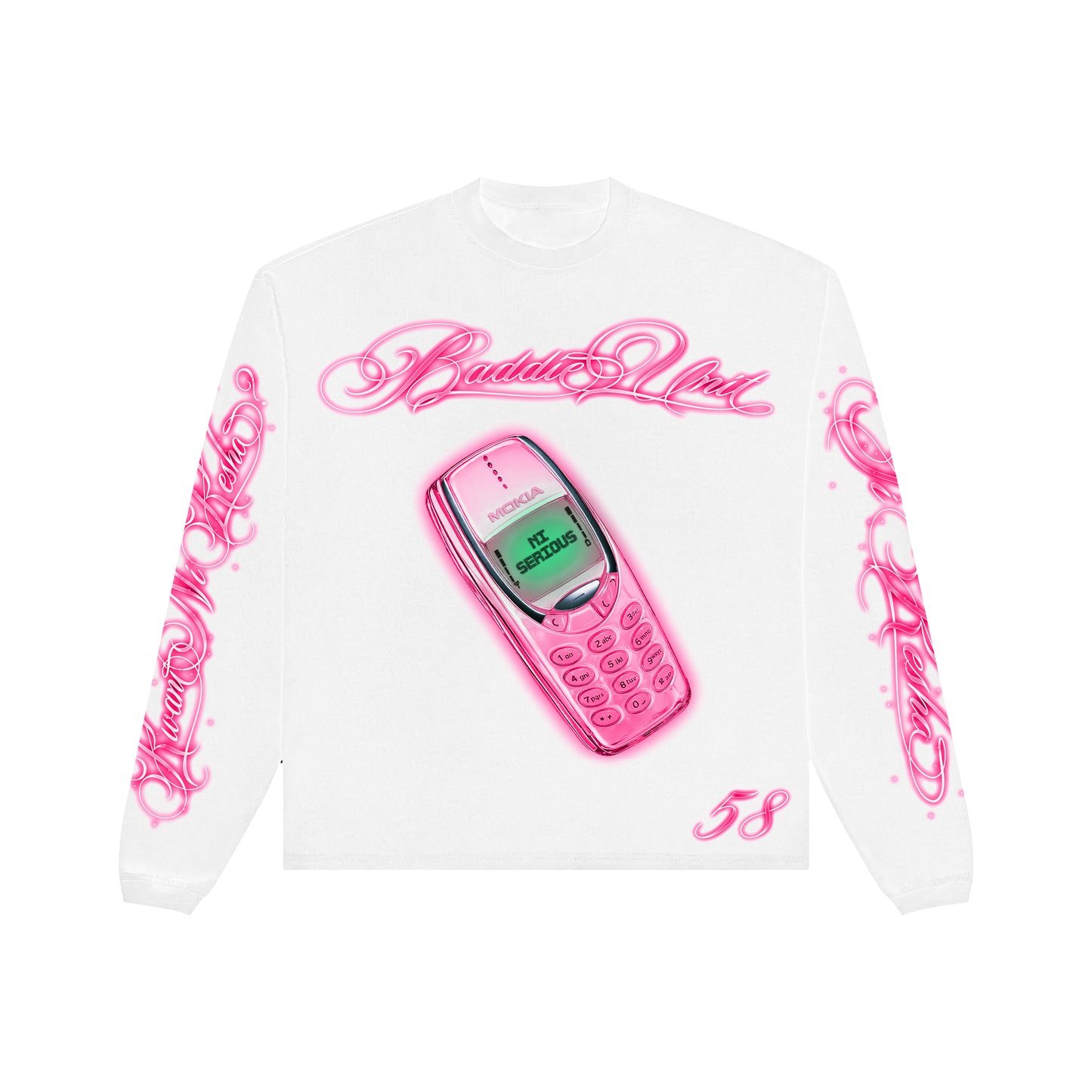 .Baddie Unit Tshirt-White